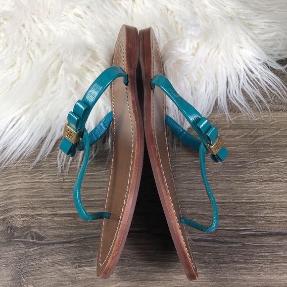 Tory Burch Leighanne Sandals Thong Bow - Picture 11 of 11